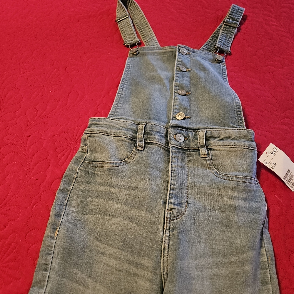 H&M Denim Overalls with Button Front size 2 junior style
